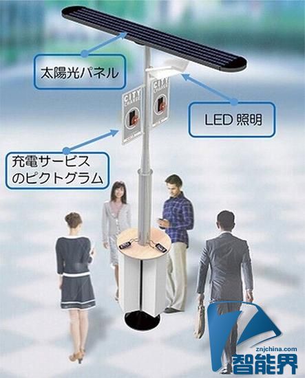 夏普將建太陽能公共充電站 可免費(fèi)為智能機(jī)充電