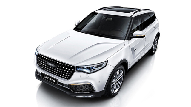 眾泰T700L車型的官圖發(fā)布，造型硬朗大氣