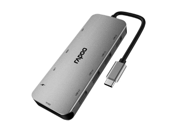 【免費試用】雷柏XD200 USB-C 10口擴展塢分線轉換器